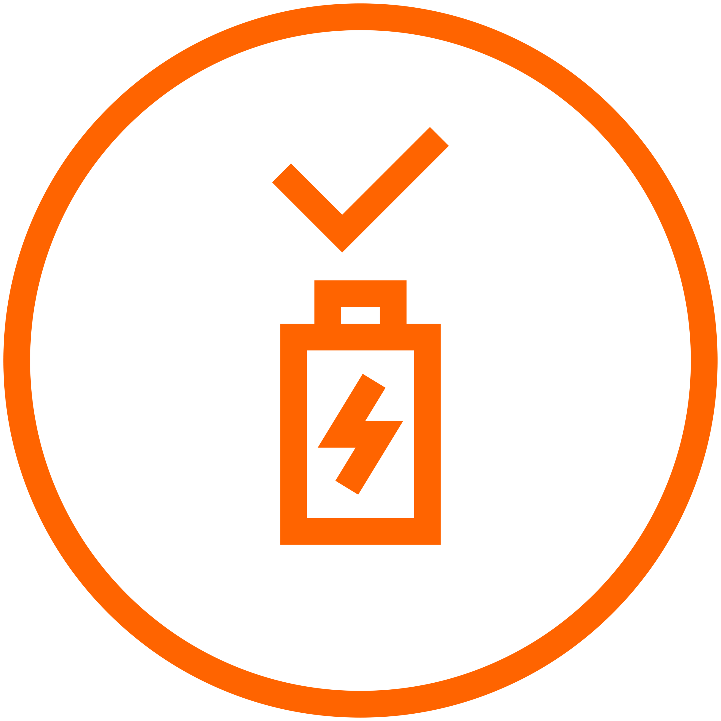icon of charged batter. kempower supports charging power