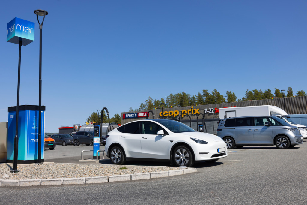 EV charging at a retail location