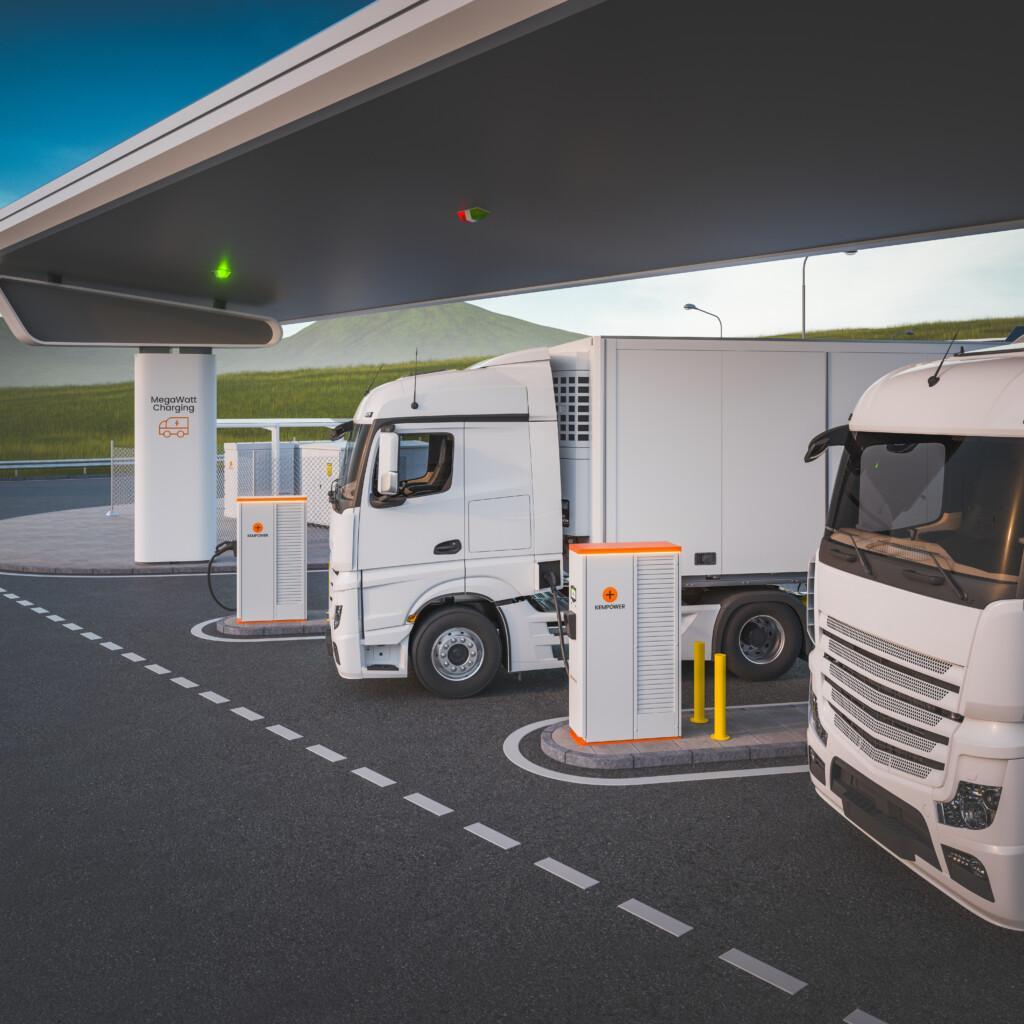 Kempower’s Megawatt Charging System for electric trucks arrives in Europe 